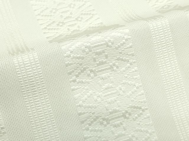 平和屋着物＊夏物　博多織　八寸名古屋帯　紗献上　生成り色　CABJ9076rv