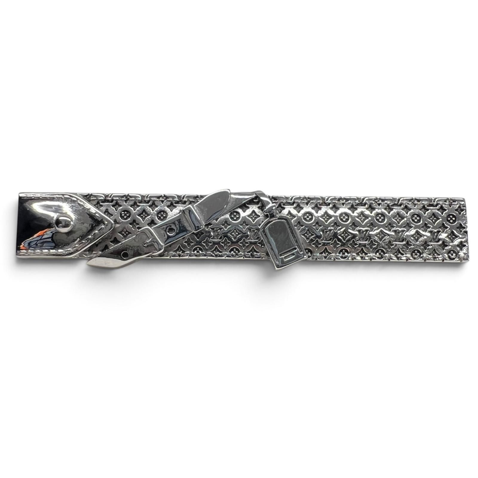 LOUIS VUITTON 希少 極美品 ルイヴィトン SV925 モノグラムモチーフ ネクタイピン PB0192 シルバー925 タイバー タイピン アクセサリー LV ヴィトン Aランク 中古 鑑定済 ヴィトンネクタイピン 34,320円