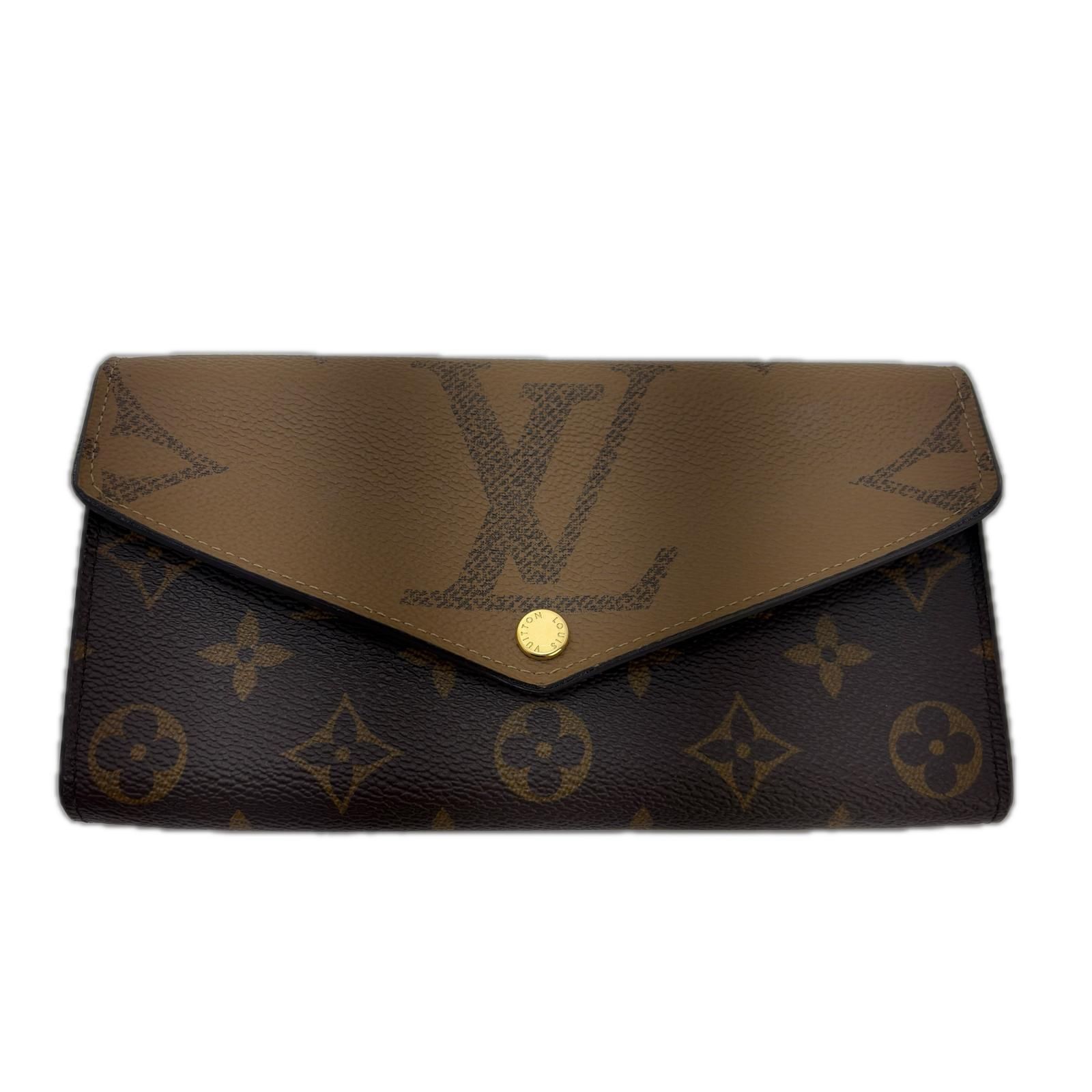 LOUIS VUITTON ルイヴィトン ポルトフォイユ・サラ モノグラム・ジャイアント・リバース M80276 長財布 レディース 【中古】【200】 48,371円