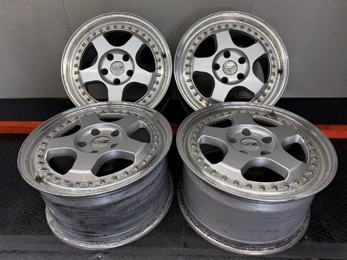 【希少】O.Z Racing/OZ Racing Pegaso オズレーシング ペガソ 17インチ 4本 9J5HPCD114.3+43.5 ハブ径7mm リバレル 絶版 当時物　(SHE086)