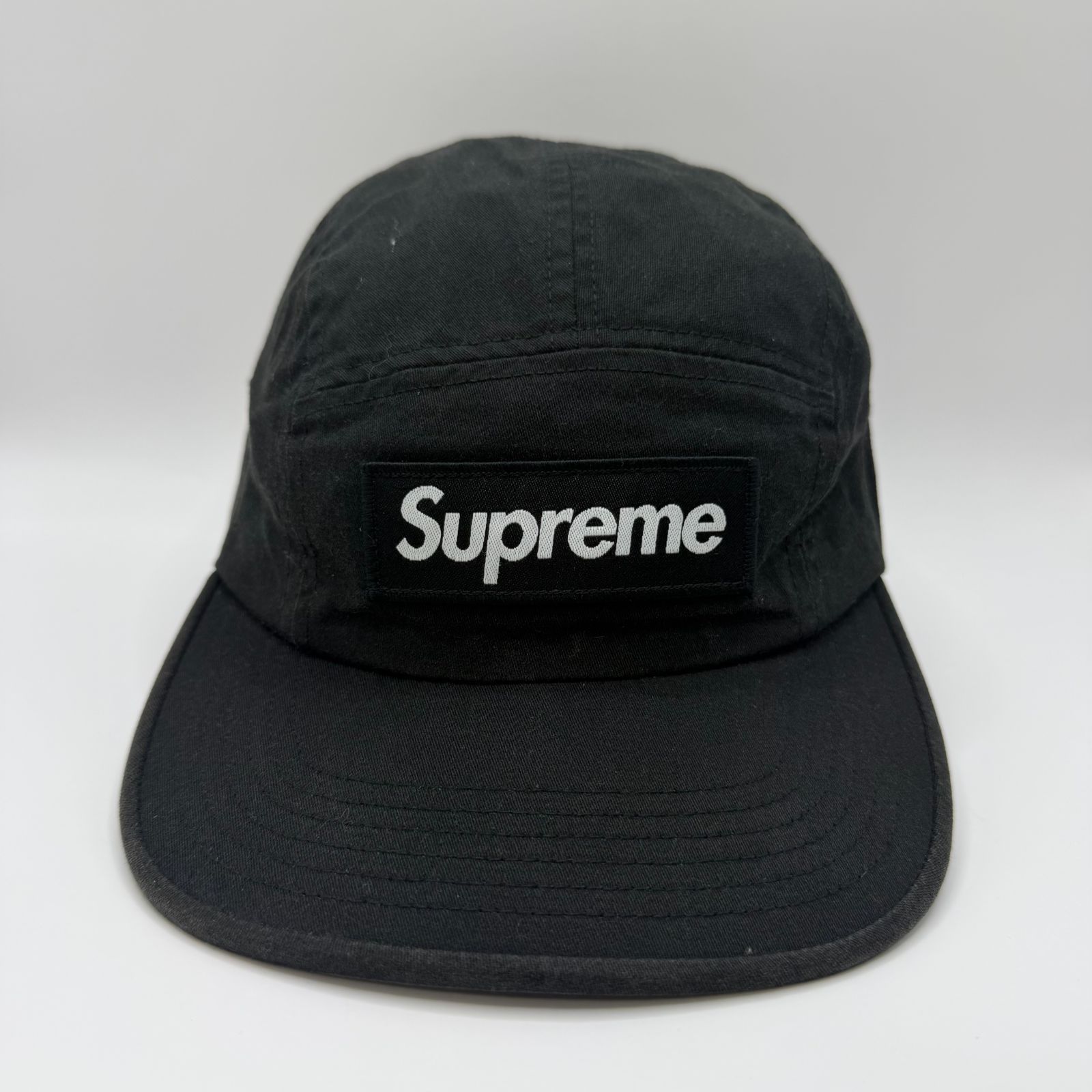 □Supreme シュプリーム ボックスロゴ キャンプキャップ ブラック 黒 5