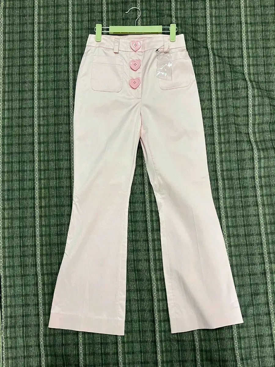 モスキーノ ハート バックル パンツ ピンク
