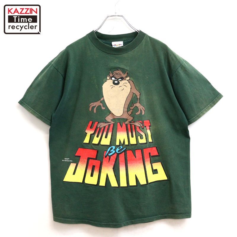 90s USA製 vintage タズマニアン・デビル Tasmanian Devil 半袖Ｔシャツ メンズ 表記Lサイズ