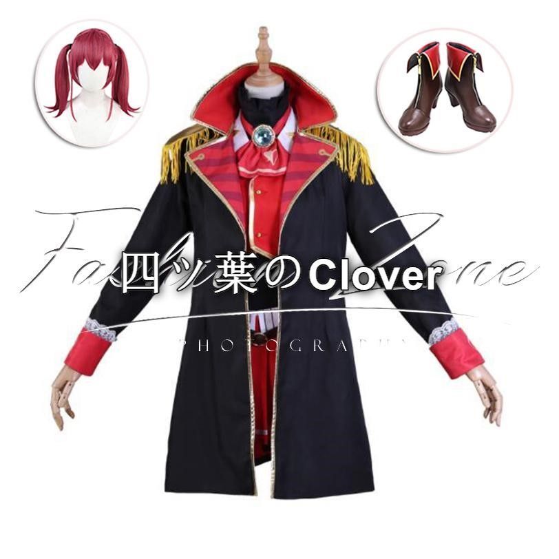 人気商品◆バーチャルアイドル hololive Vtuber 風 宝鐘マリン コスプレ衣装 ウィッグ 靴cosplay 衣装 コスチューム イベント アニメ ハロウィン仮装 変装vs728