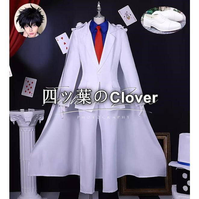 人気商品◆名探偵コナン風 怪盗キッドコスプレ衣装 ウィッグ靴 cosplayハロウィン演出服変装vs728 9,545円