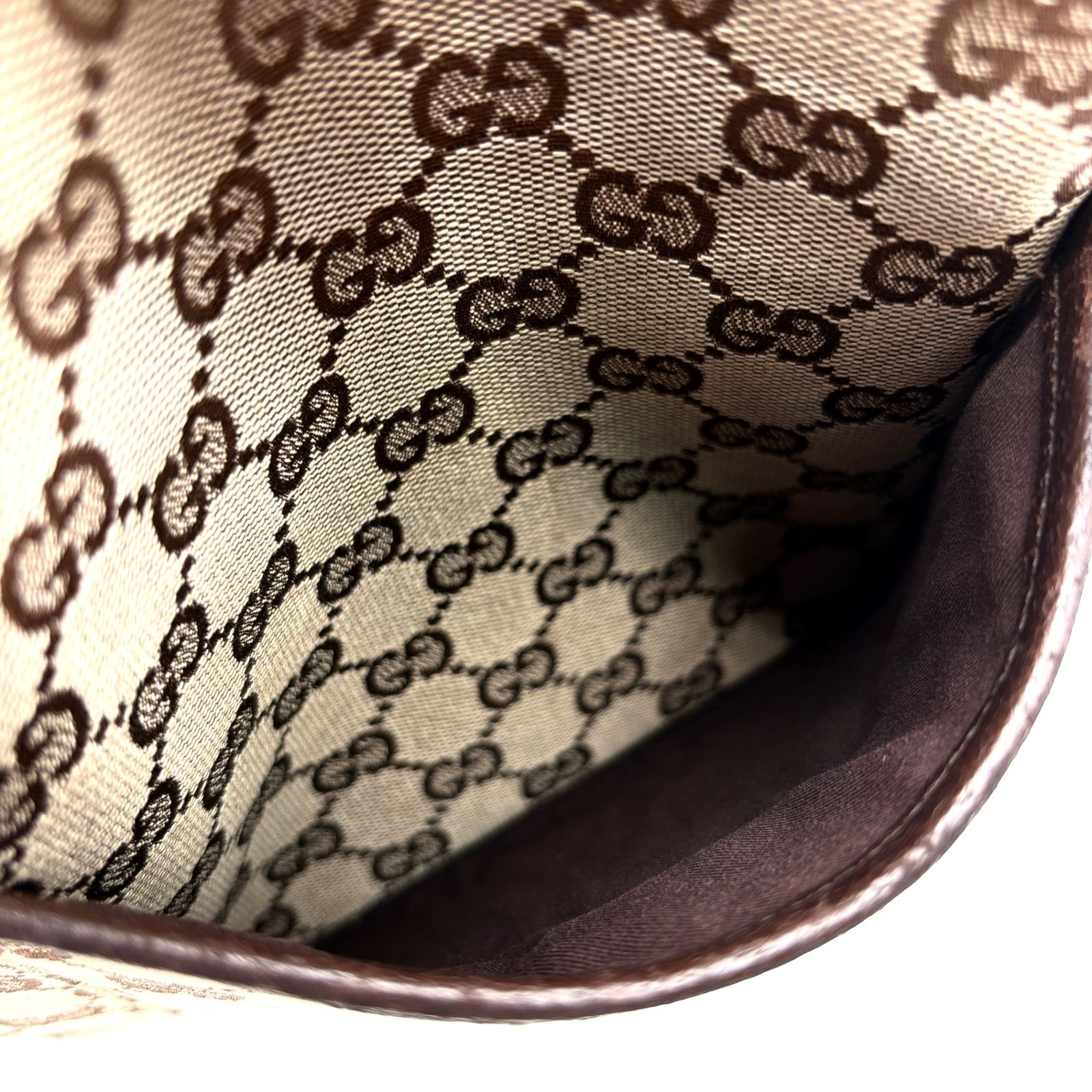 美品 グッチ GUCCI GGキャンバス ショルダーバッグ クロスボディ 