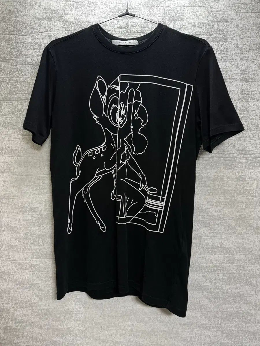 Givenchy ブラック ステンシル Bambi Tシャツ | サイズ S