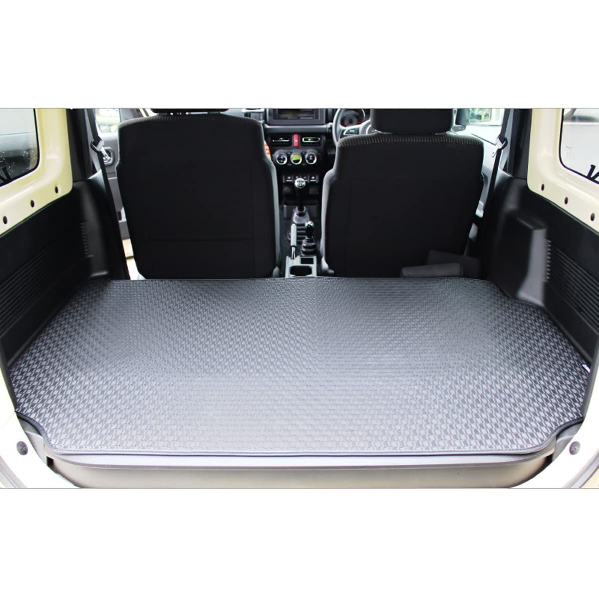 N★K-PRODUCTS ジムニー JB64 XL XC JB74 ラゲッジマット トランクマット ワンシート ステッチ 黒