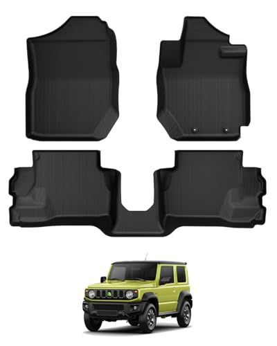 N★Mixsuper ジムニー JB64型 フロアマット ジムニーシエラ JB74型 立体カーマット AT車専用 3D 防水フロアマット セカンドマット | 2018年7月～現行,TPE素材,車種専用設計,防水性,耐摩擦,耐汚れ,耐候性,難燃性