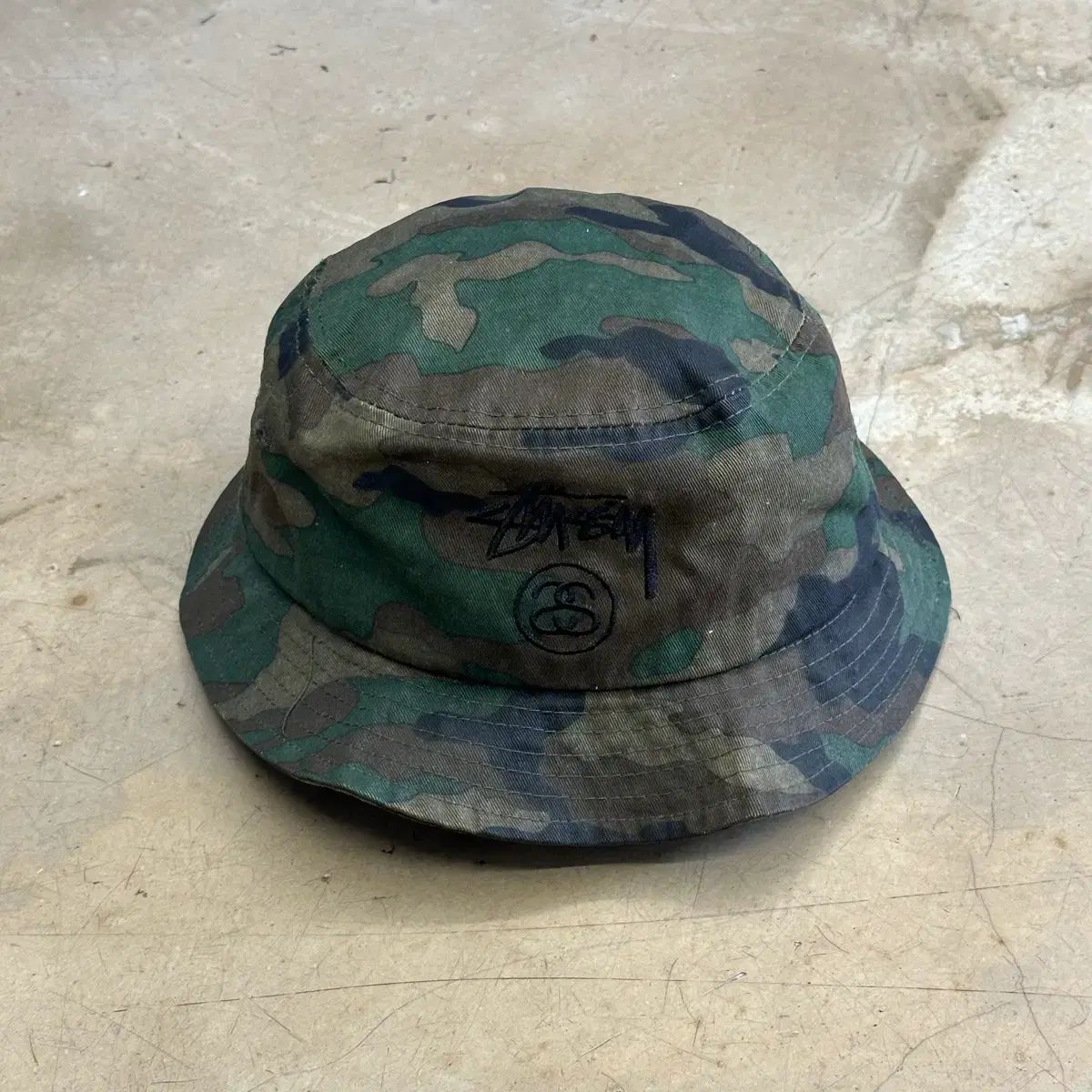 S/M STUSSY ステューシー カモ バケットハット キャップ