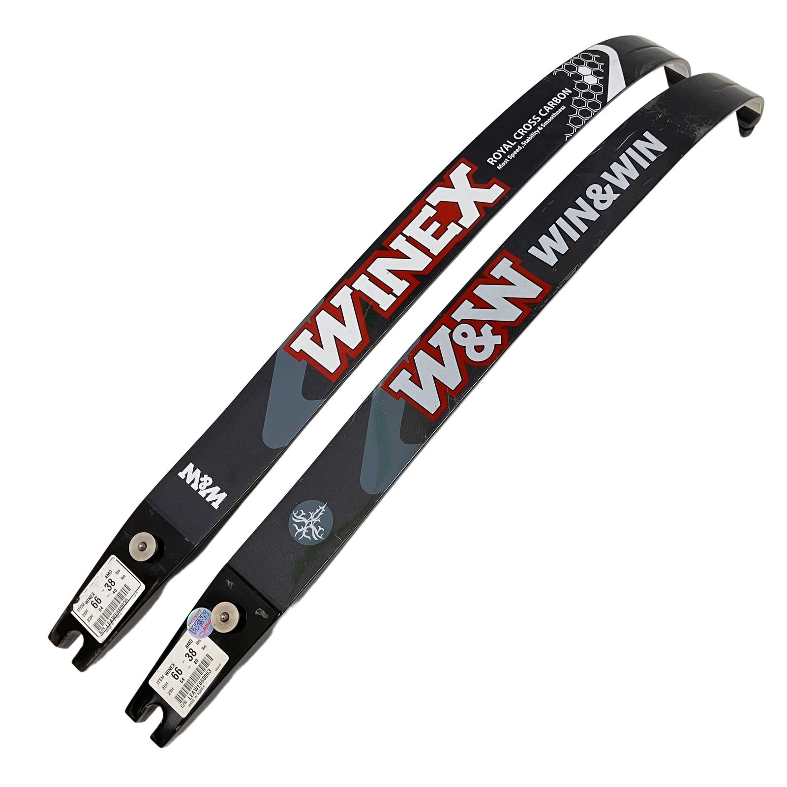 WIN&WIN WINEX リム ROYAL CROSS CARBON 2枚セット アーチェリー スポーツ用品 中古 Z11502408