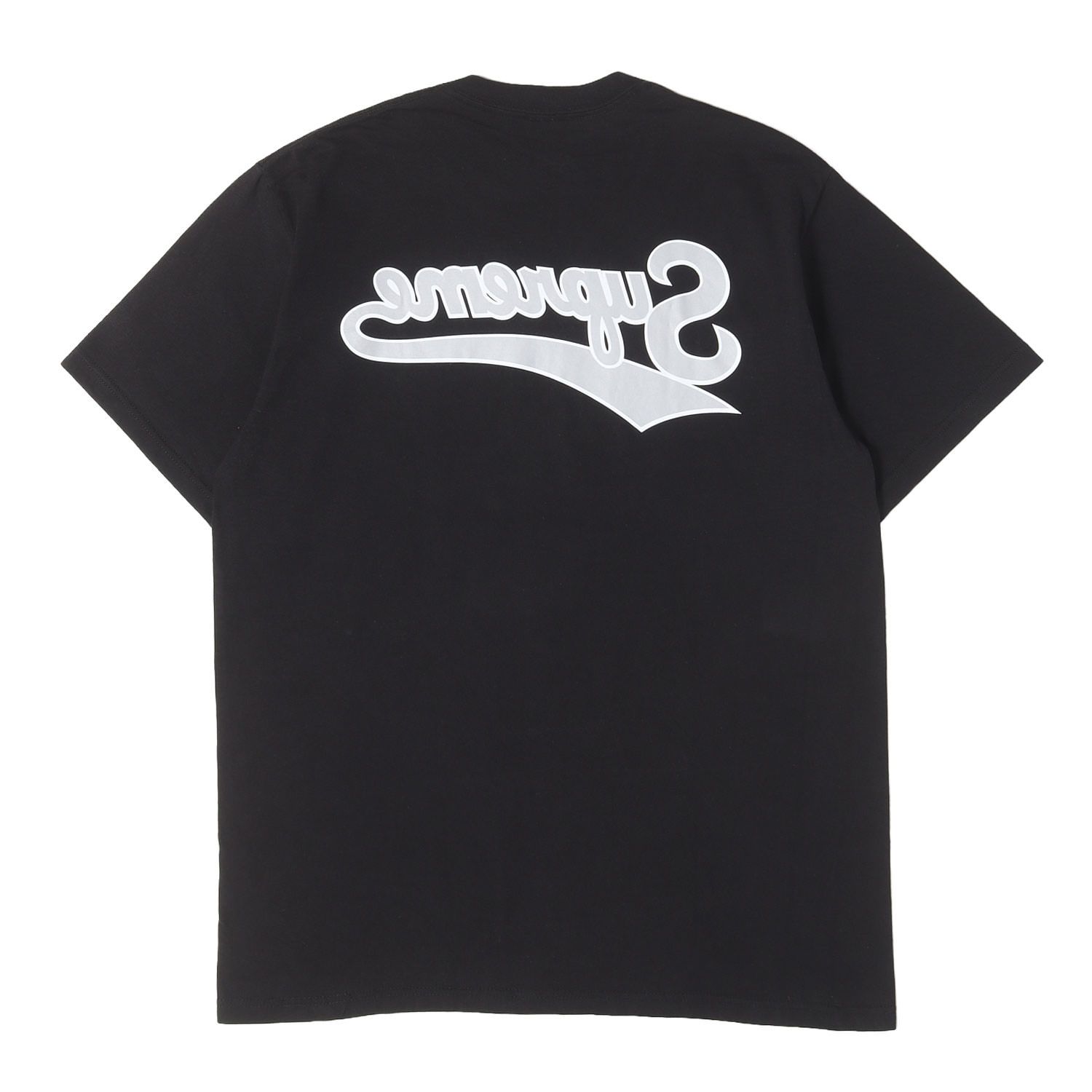 Supreme シュプリーム Tシャツ ブラック 黒 サイズ:L 24SS 反転スクリプトロゴ クルーネック Tシャツ Backwards Tee トップス カットソー 半袖【メンズ】【中古】