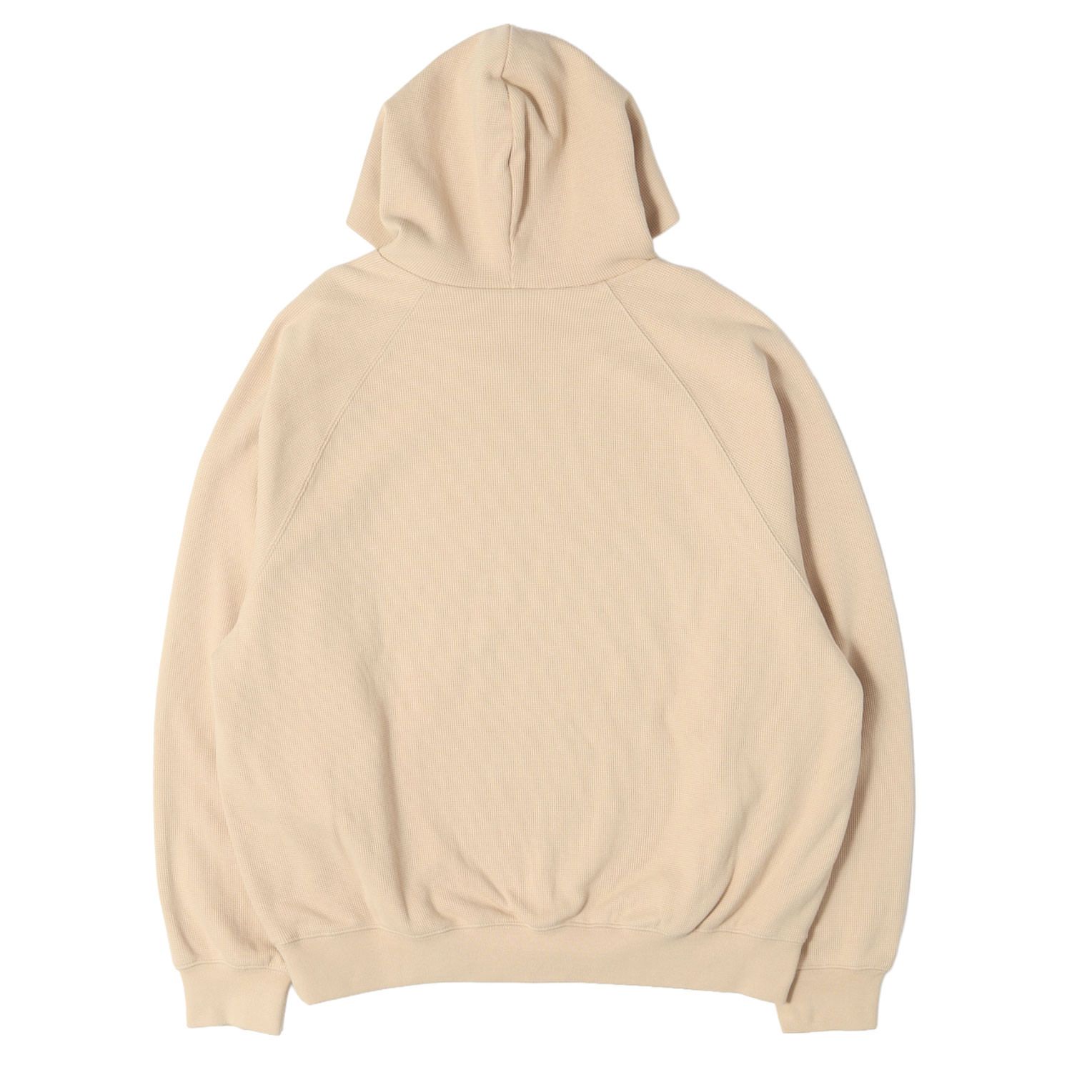 【新品同様】FEAR OF GOD フィアオブゴッド パーカー ベージュ系 サイズ:M 22AW FOG ESSENTIALS サーマル ラグラン パーカー トップス フーディー プルオーバー【メンズ】【中古】 新品同様】FEAR OF GOD フィアオブゴッド パーカー ベージュ系 サイズ