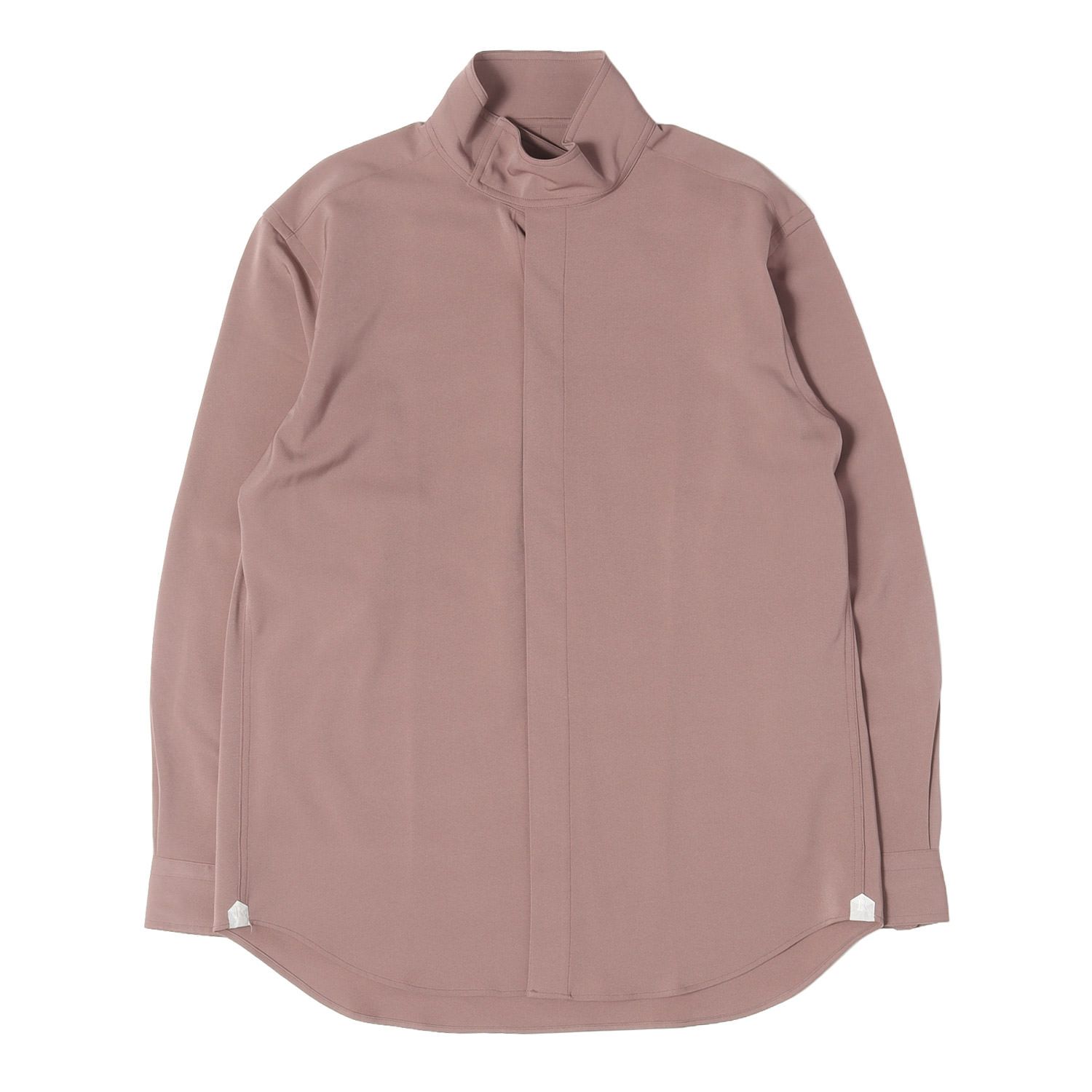 【美品】RAINMAKER レインメーカー シャツ オールドローズ サイズ:46 22AW ハイネック スタンドカラー シャツ HIGH-NECK COLLAR SHIRT 日本製 トップス カジュアルシャツ 長袖【メンズ】【中古】 美品】RAINMAKER レインメーカー シャツ オールドローズ サイズ:46