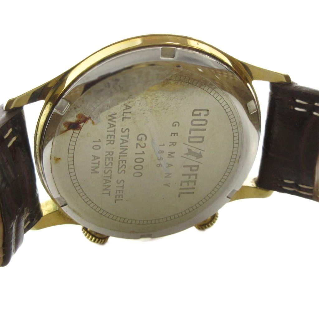 7-5105 GOLD PFEIL G21000 ワールドタイム 腕時計 Amazon | [ゴールド 