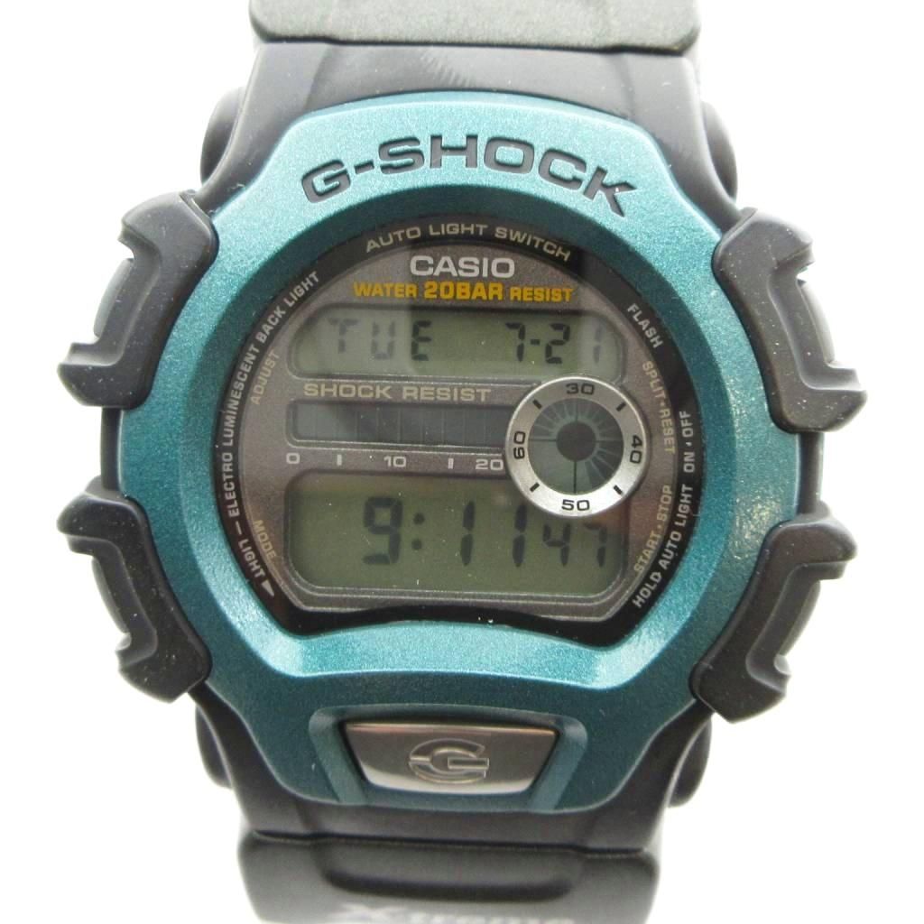 カシオジーショック CASIO G-SHOCK DW-004 腕時計 ウォッチ クォーツ デジタル カレンダー付き 黒 ブラック 緑 グリーン ■GY18 /MQ