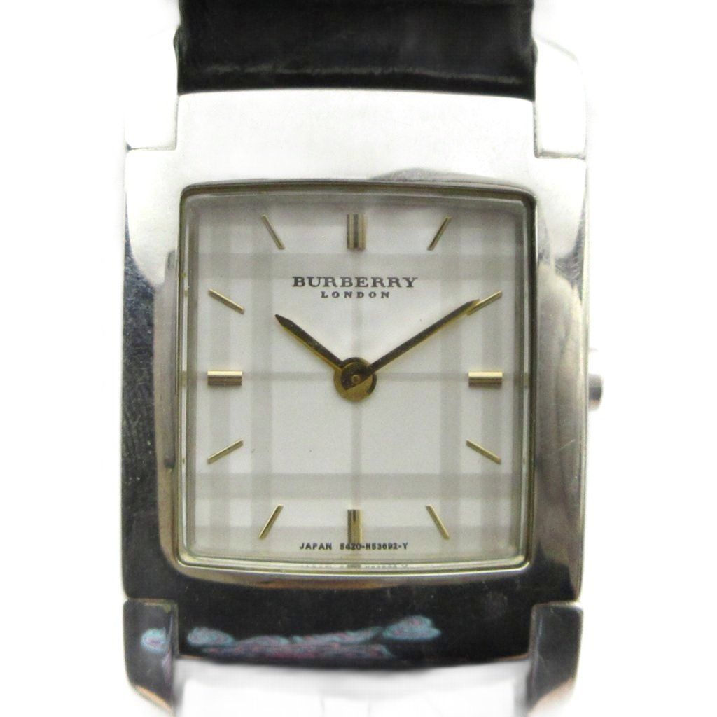 バーバリー ロンドン BURBERRY LONDON 5420-H30661 腕時計 ウォッチ クォーツ ロゴ レザーベルト シルバー色 ■GY18 /MQ 10,008円