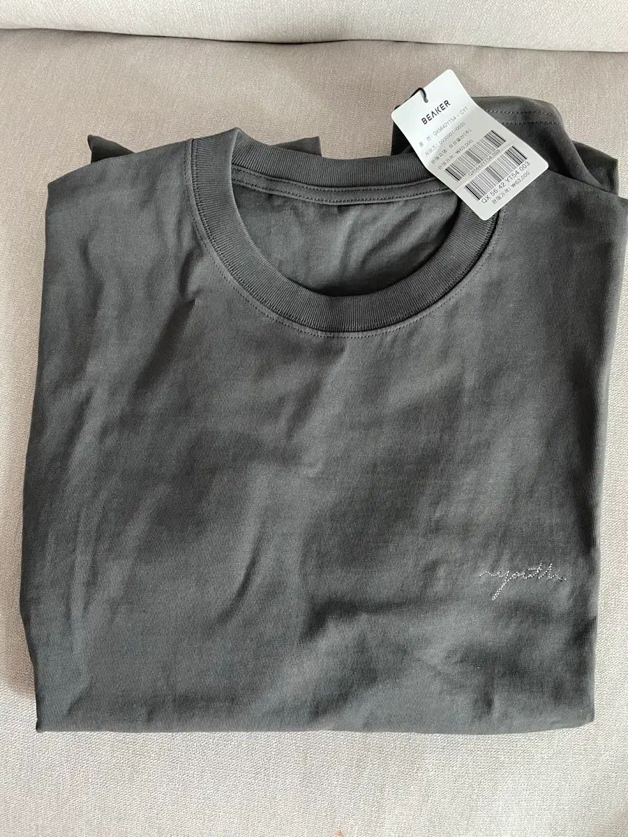 ユース ロゴ Tシャツ チャコール サイズ L 新品