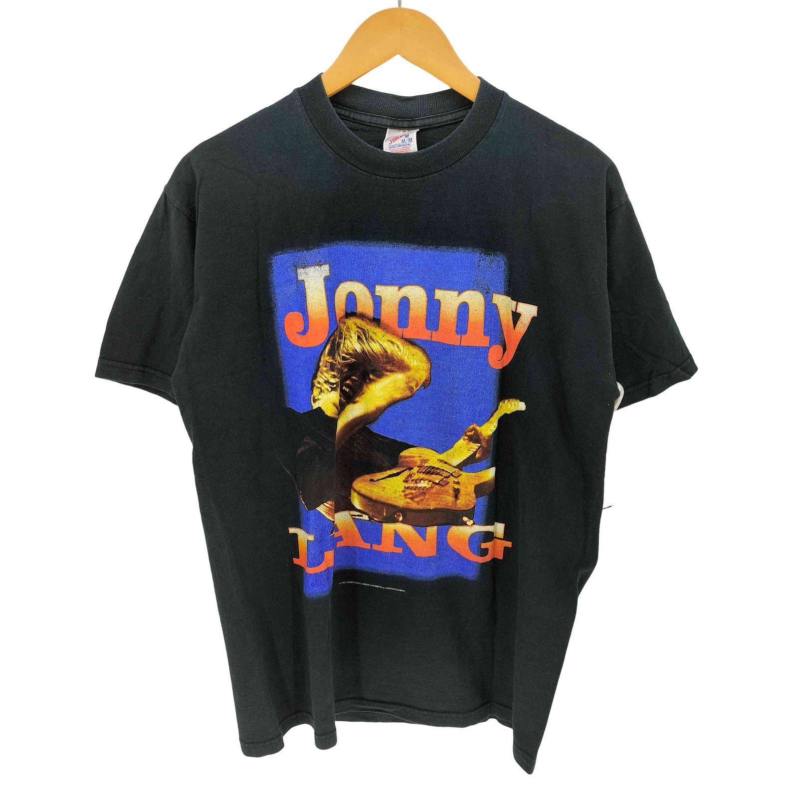 ユーズドフルギ USED古着 90S USA製 JERZEES ボディ コピーライト 1997 ミュージシャン グラフィック プリント Tシャツ メンズ import：M