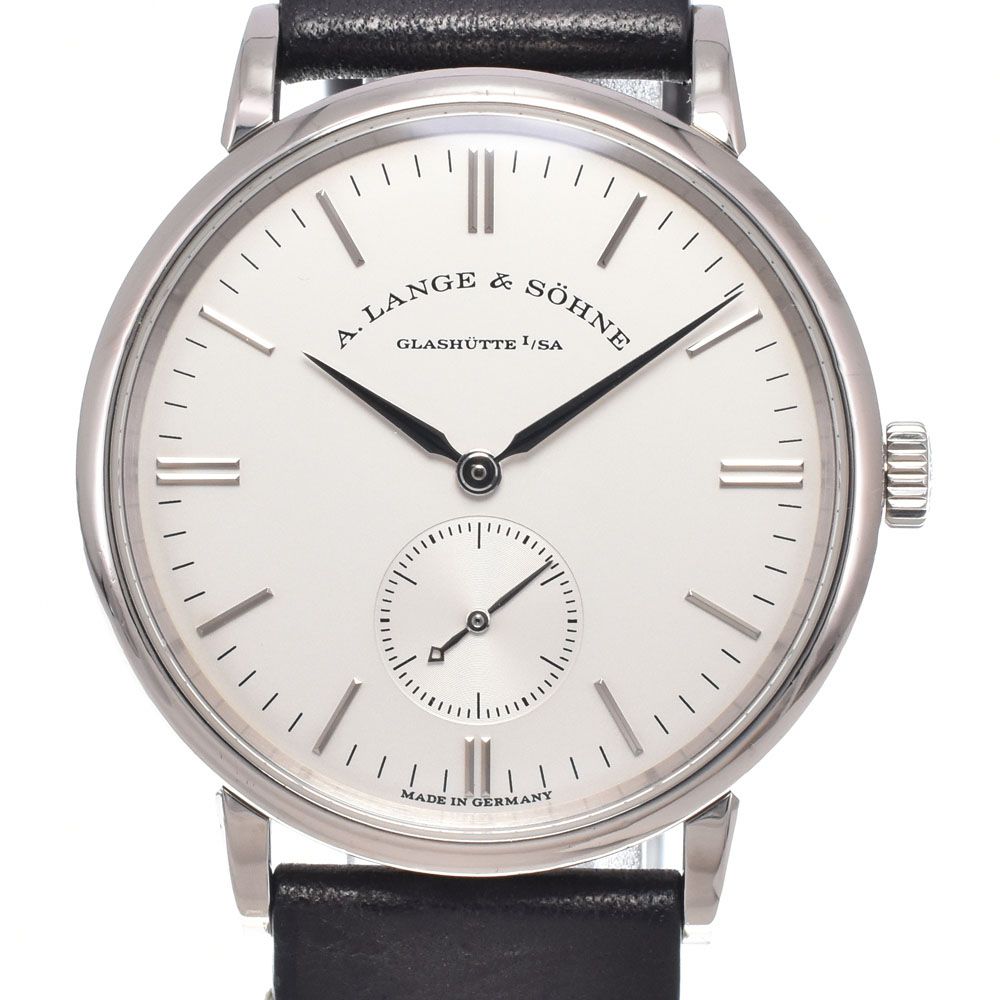 A.ランゲ&ゾーネ A. Lange & Sohne 219.026 サクソニア スモールセコンド 裏スケ シルバー 手巻き メンズ 良品 腕時計 A#148461 948,045円