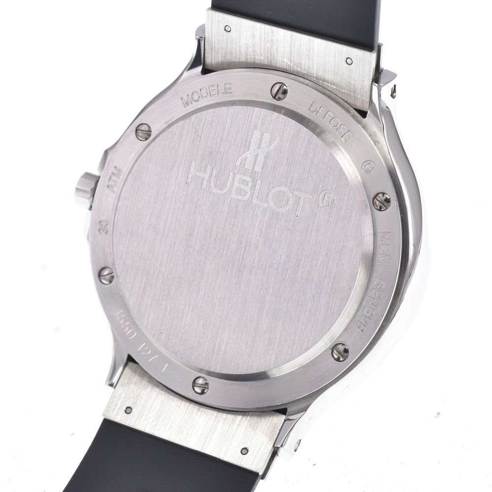 ウブロ HUBLOT 1550.1 MDM プロフェッショナル 300M デイト ブラック 自動巻き メンズ 美品 腕時計 A#149154