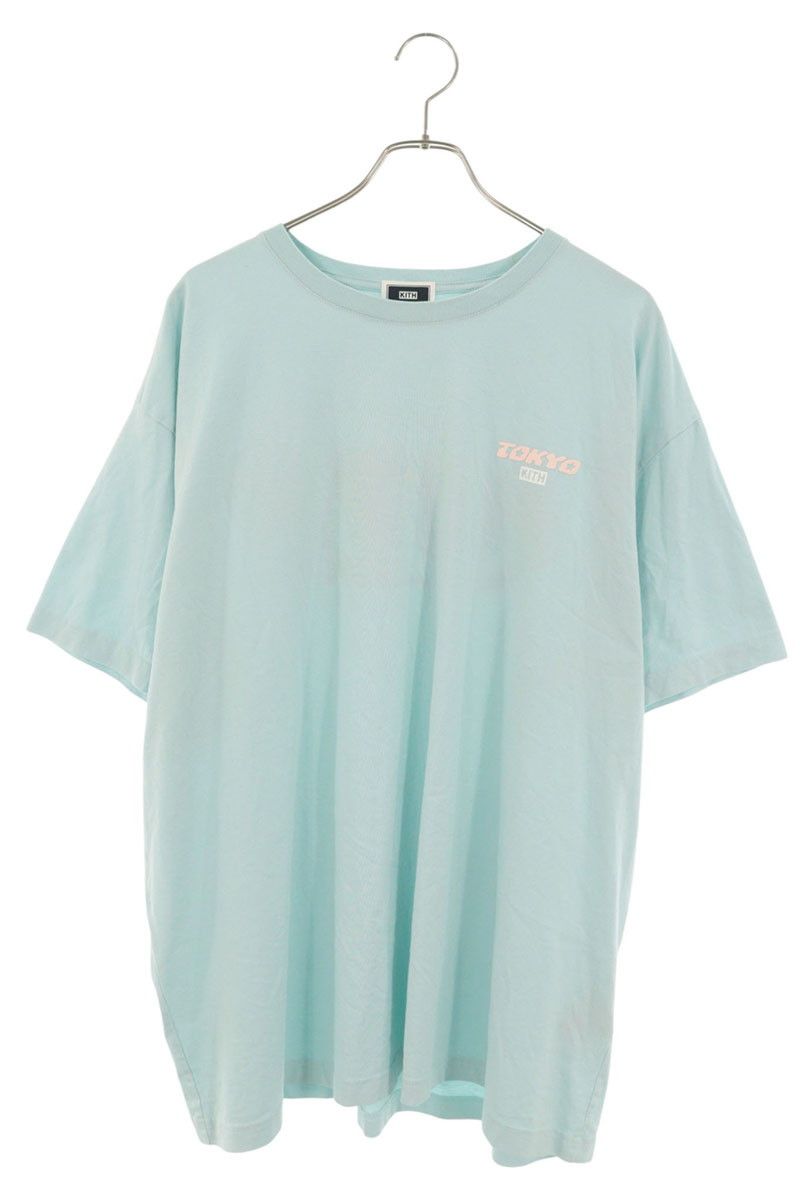 キス 25-073-060-0014-2-0 Orbit Logo Tee TOKYOロゴプリントTシャツ メンズ XXL