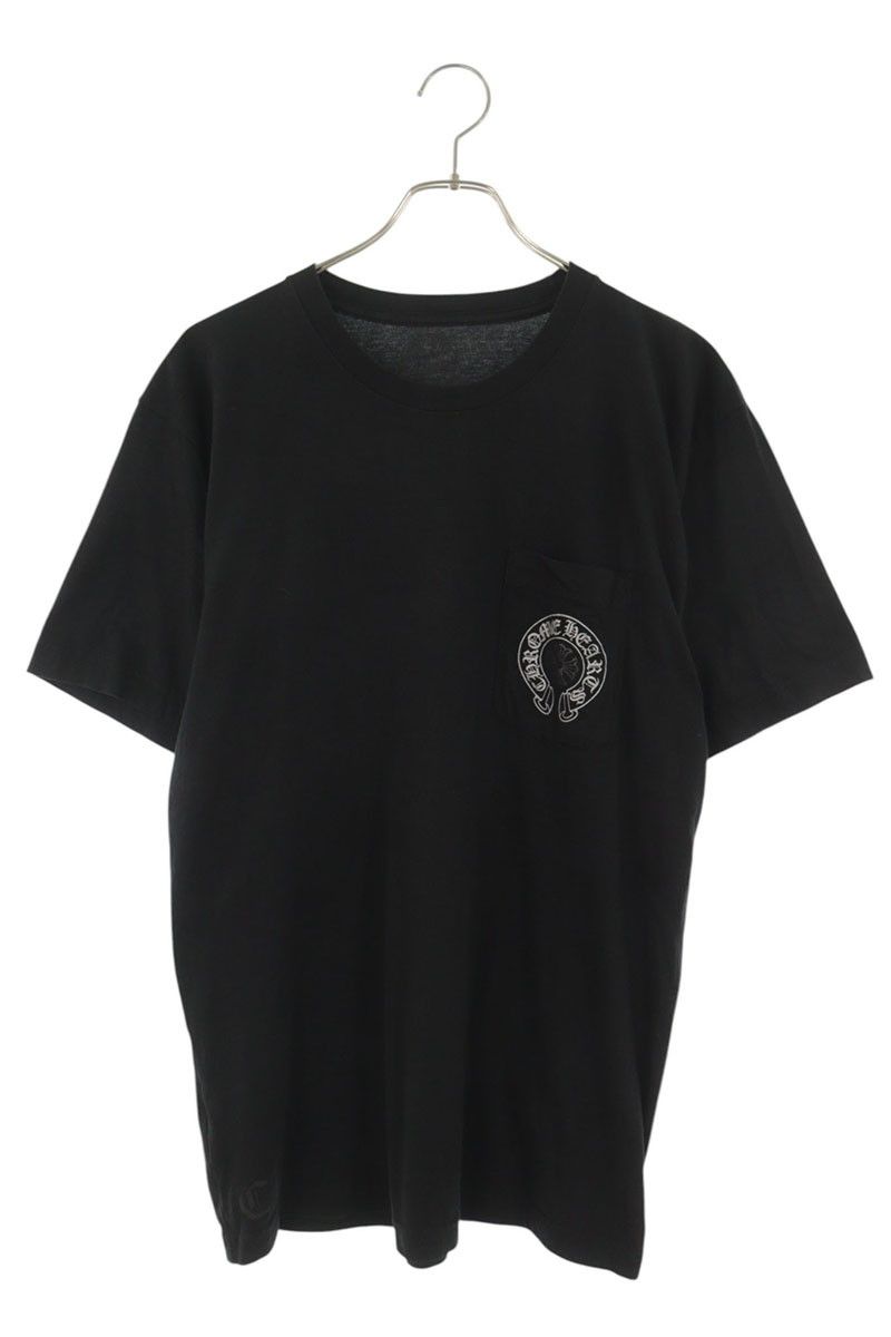 クロムハーツ CH T-SHRT LTD ラスベガス限定ホースシュープリント胸ポケットTシャツ メンズ L