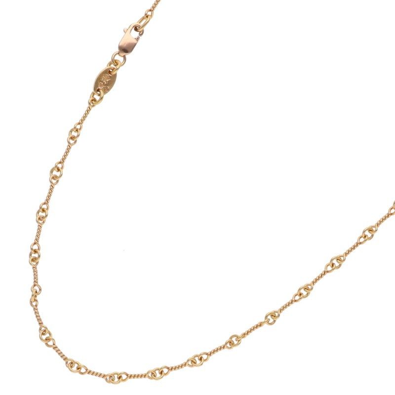 クロムハーツ 22K NECKCHAIN T18/ツイストチェーン18inch ゴールド
