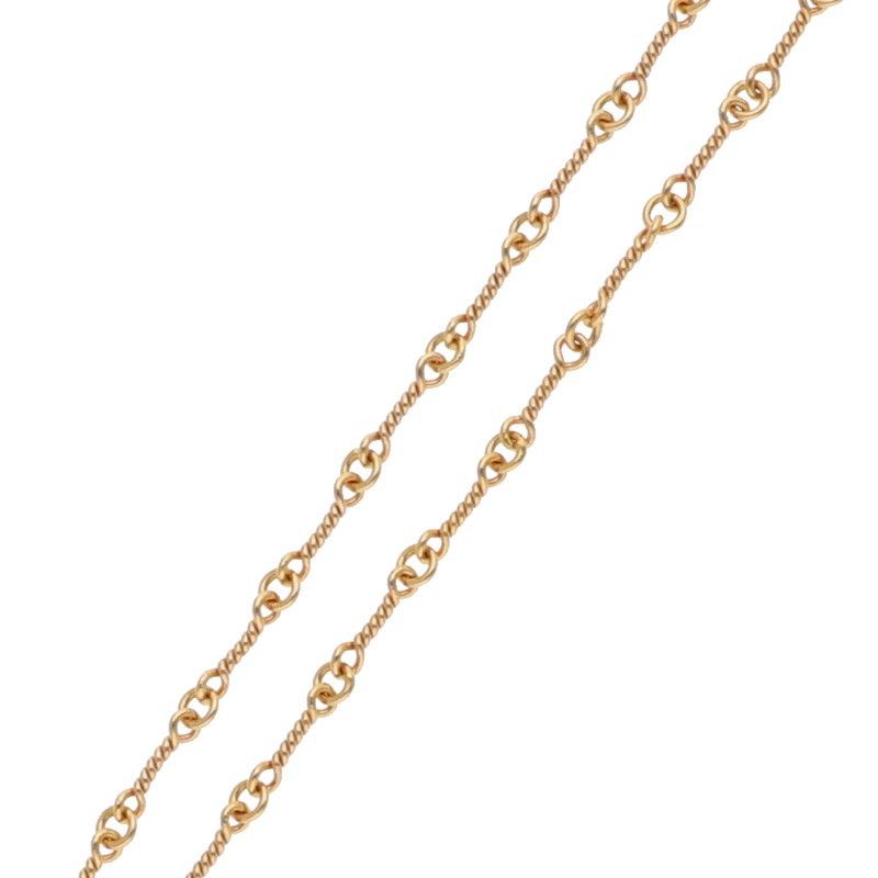 クロムハーツ  22K NECKCHAIN T18/ツイストチェーン18inch ゴールドネックレス メンズ 18inch クロムハーツ 22K NECKCHAIN T18/ツイストチェーン18inch ゴールド