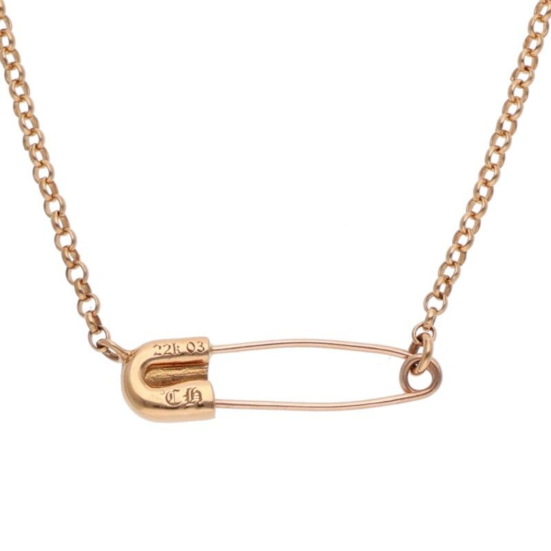クロムハーツ 22K SAFETY PIN R20 1/EMRLD/セーフティロールチェーン 1