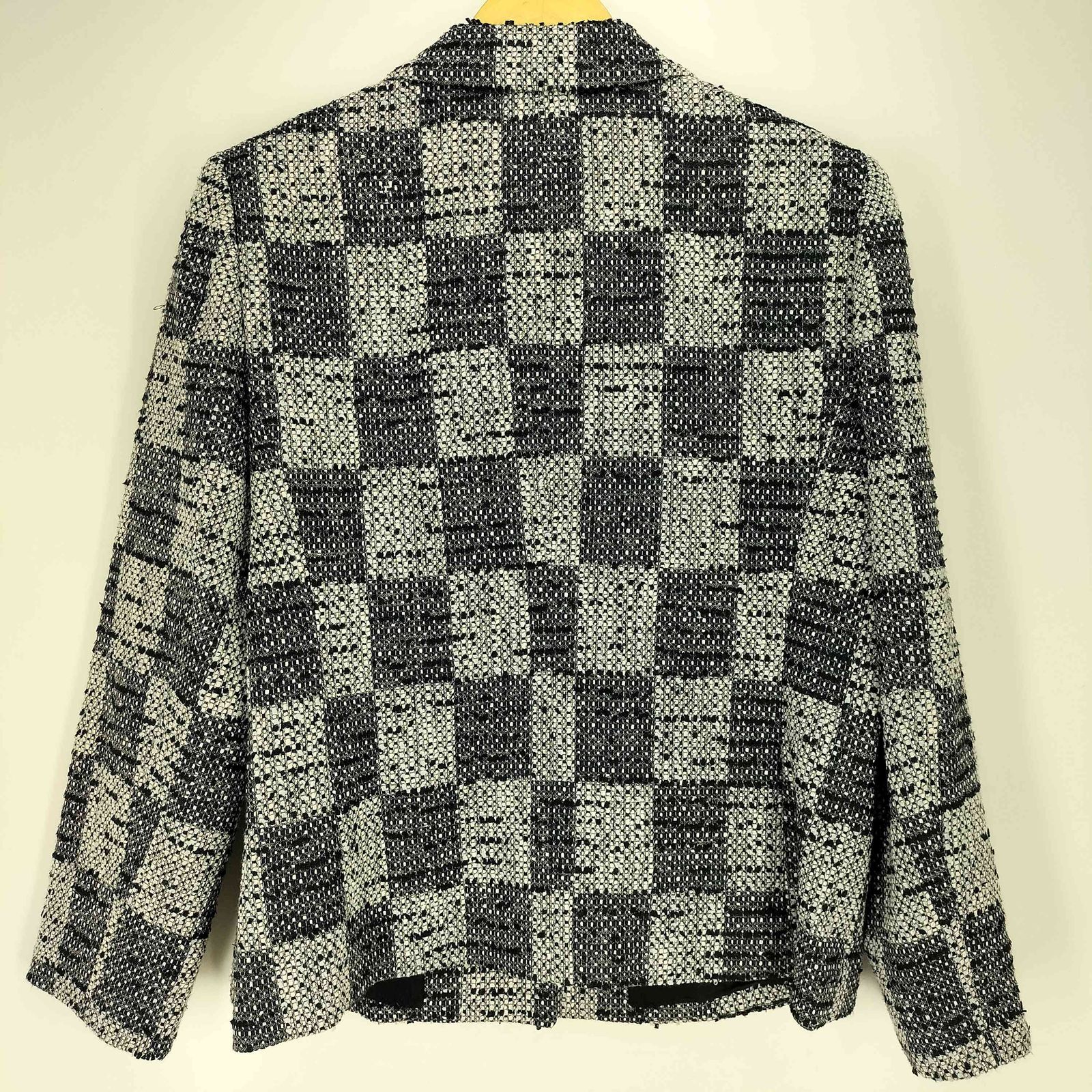 レリアン Leilian ナイロン混 ツイード テーラードジャケット