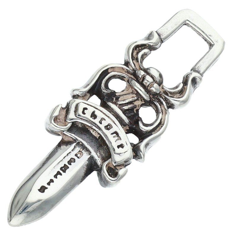 クロムハーツ #5DAGGER ZIP1/#5ダガーチャーム シルバーネックレストップ メンズ