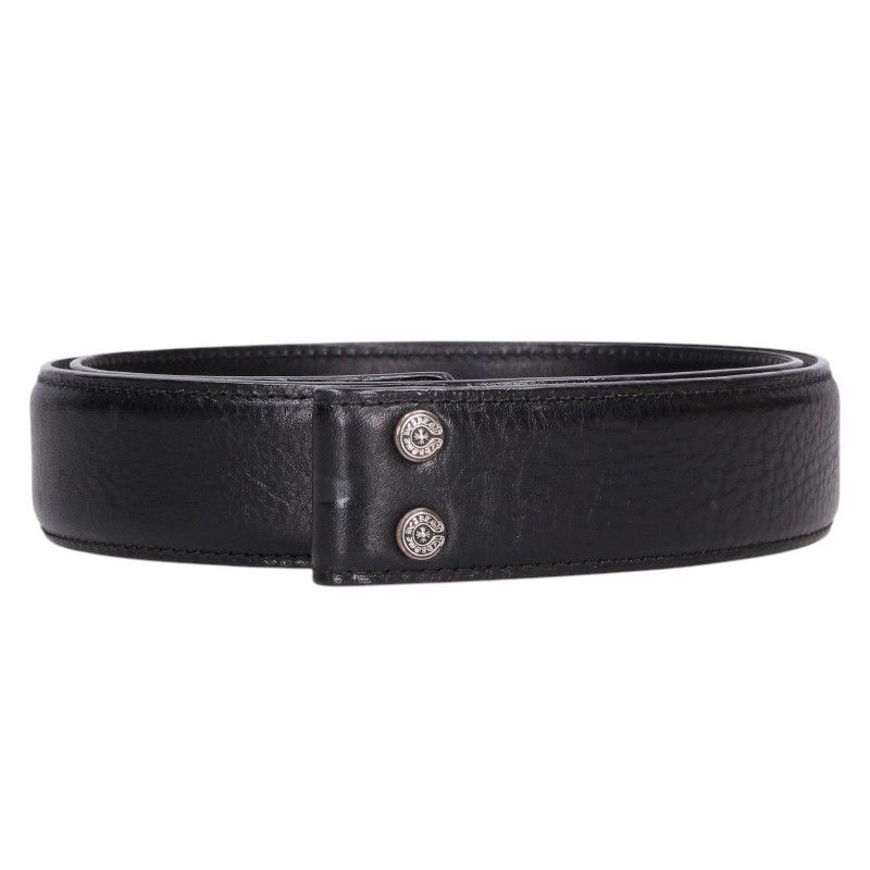 クロムハーツ 1.5 STRAP/1.5inchスクロールレーベルリベッツ レザー