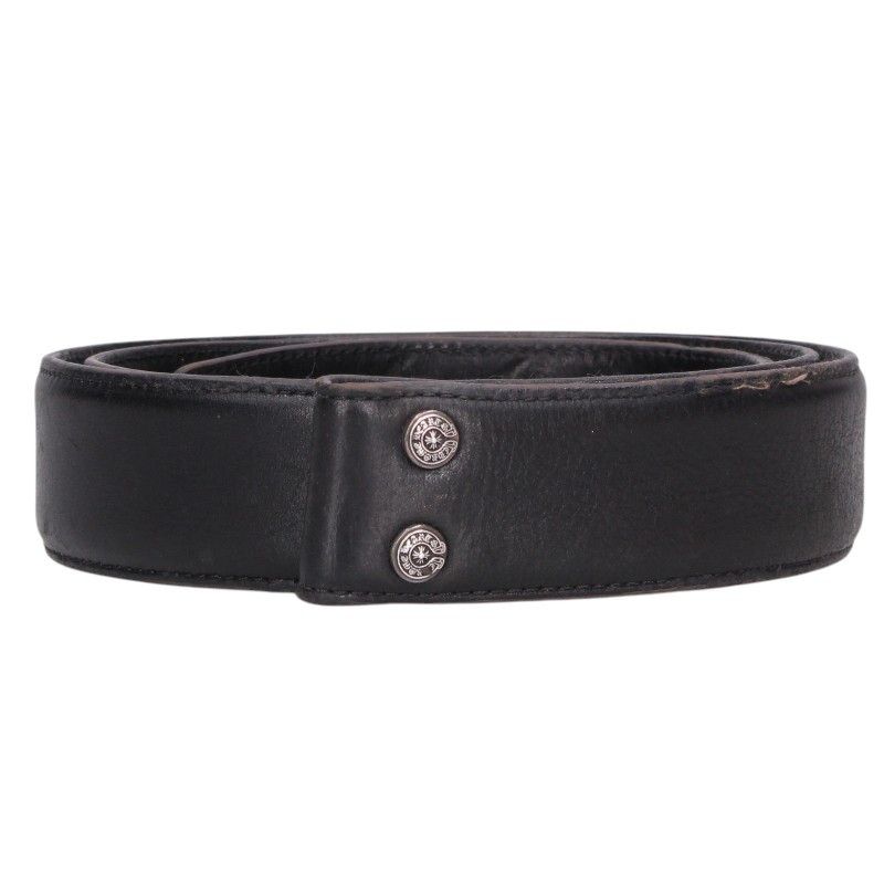 クロムハーツ 1.5 STRAP/1.5inchスクロールレーベルリベッツ レザーベルト メンズ 38インチ 99,649円