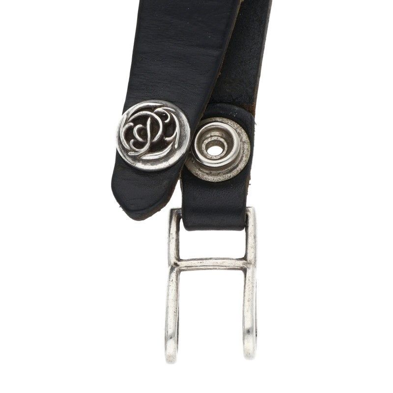 クロムハーツ BELT LOOP ベルトループ　フレア クロムハーツ BELT LOOP フローラルボールボタンレザーベルトループ
