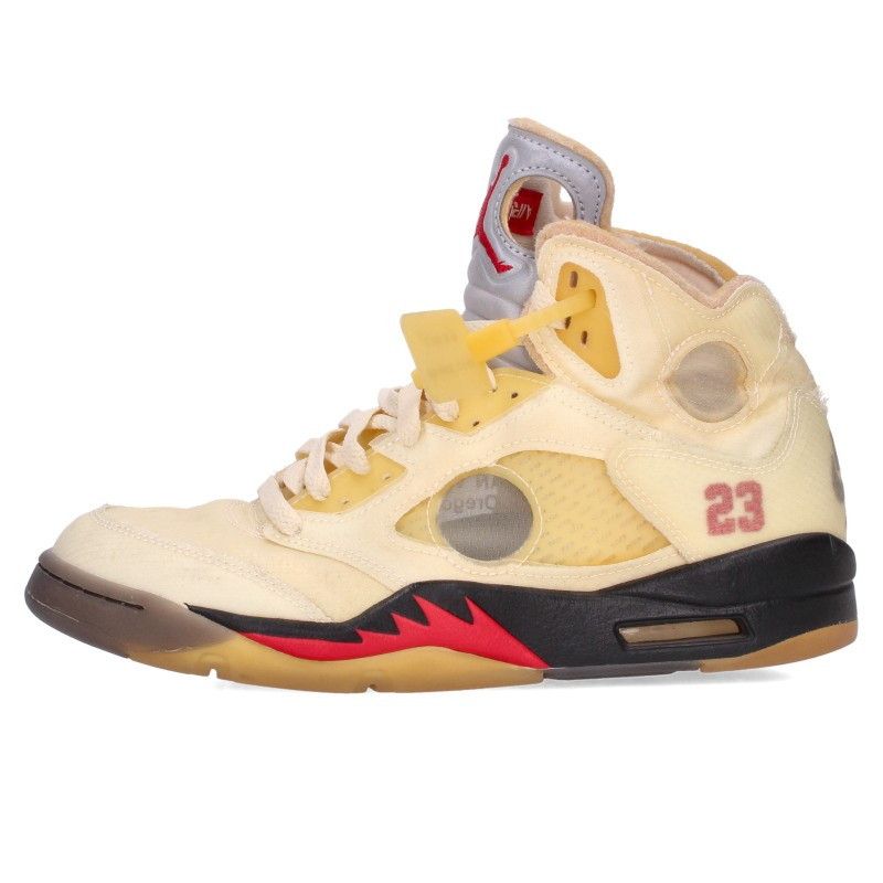 ナイキ オフホワイト AIR JORDAN 5 RETRO SP SAIL DH8565-100 エアジョーダン5セイルスニーカー メンズ 27cm