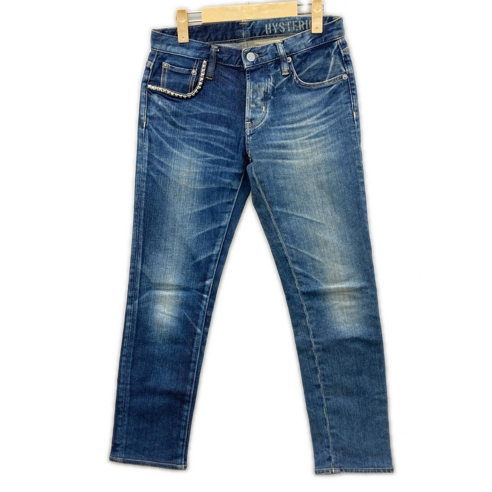 HYSTERIC GLAMOUR ヒステリックグラマー HYSTERIC GLAMOUR ヒステリックグラマー HRLR加工デニムパンツ sizeXXS/ブルー