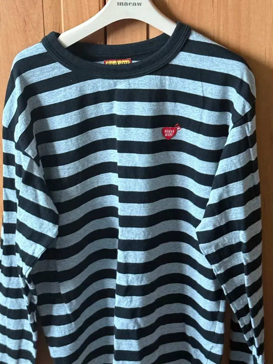 HUMAN MADE ストライプ ロングスリーブ S