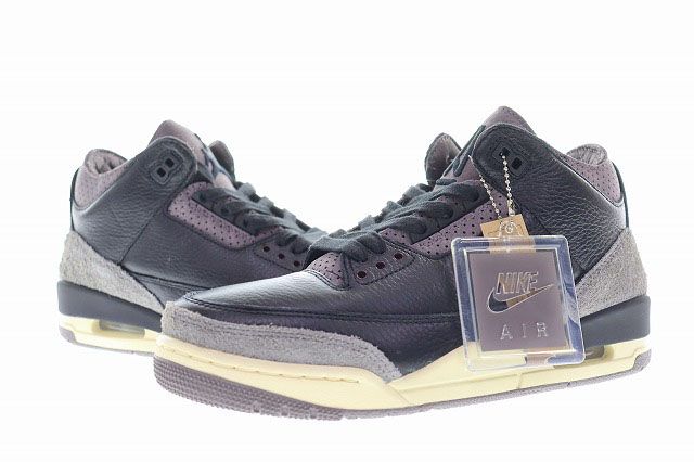 ナイキ NIKE × A MA MANIERE WMNS AIR JORDAN 3 RETRO OG SP 26cm エア ジョーダン レトロ オージー スペシャル アママニエール ブラック 【ブランド古着ベクトル】【中古】●▲■260722