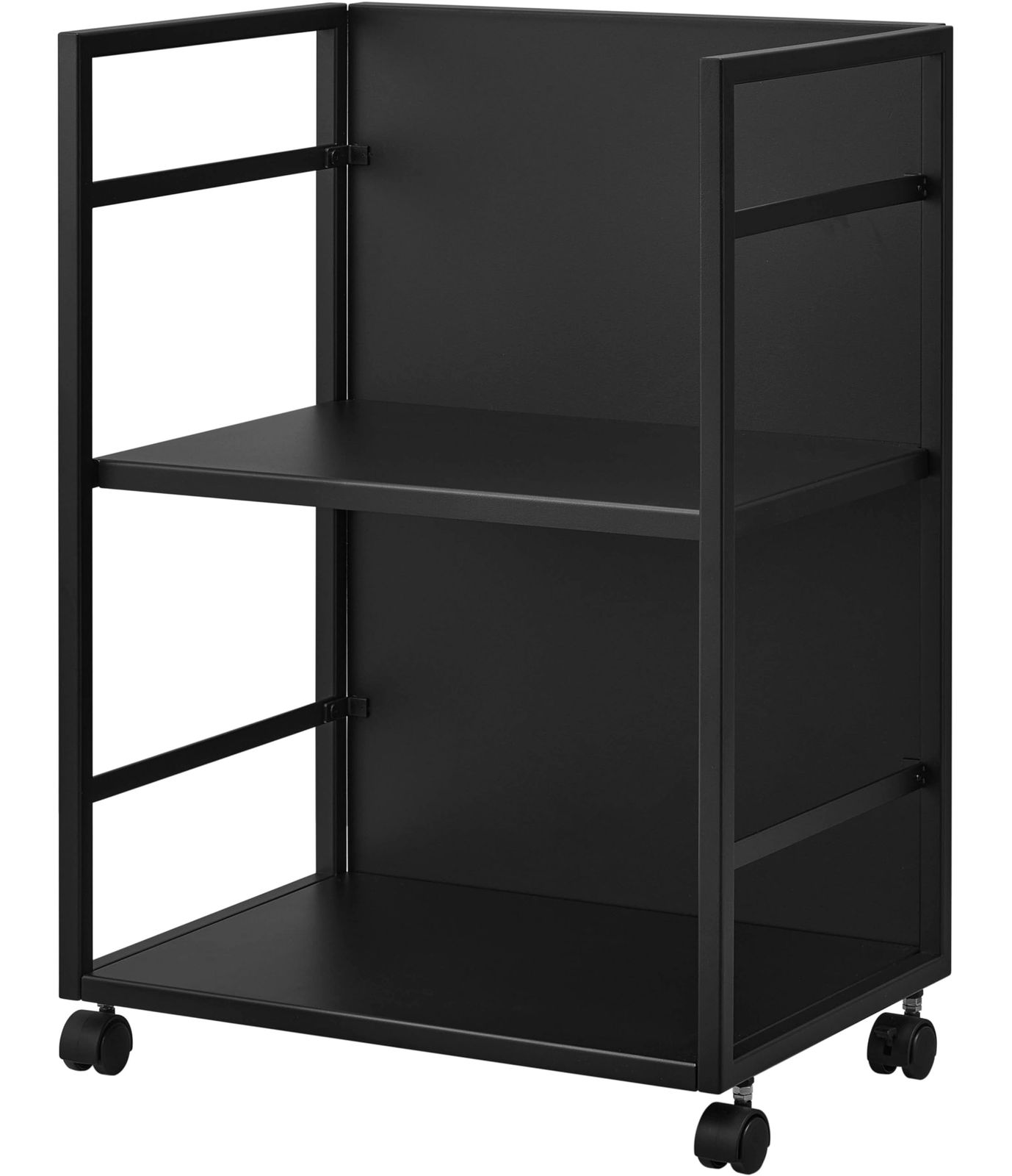 山崎実業(Yamazaki) 目隠しワゴン ブラック 約W42×D32×H60cm タワー tower ストック 一括収納 キャスター付き 4811ｍａ