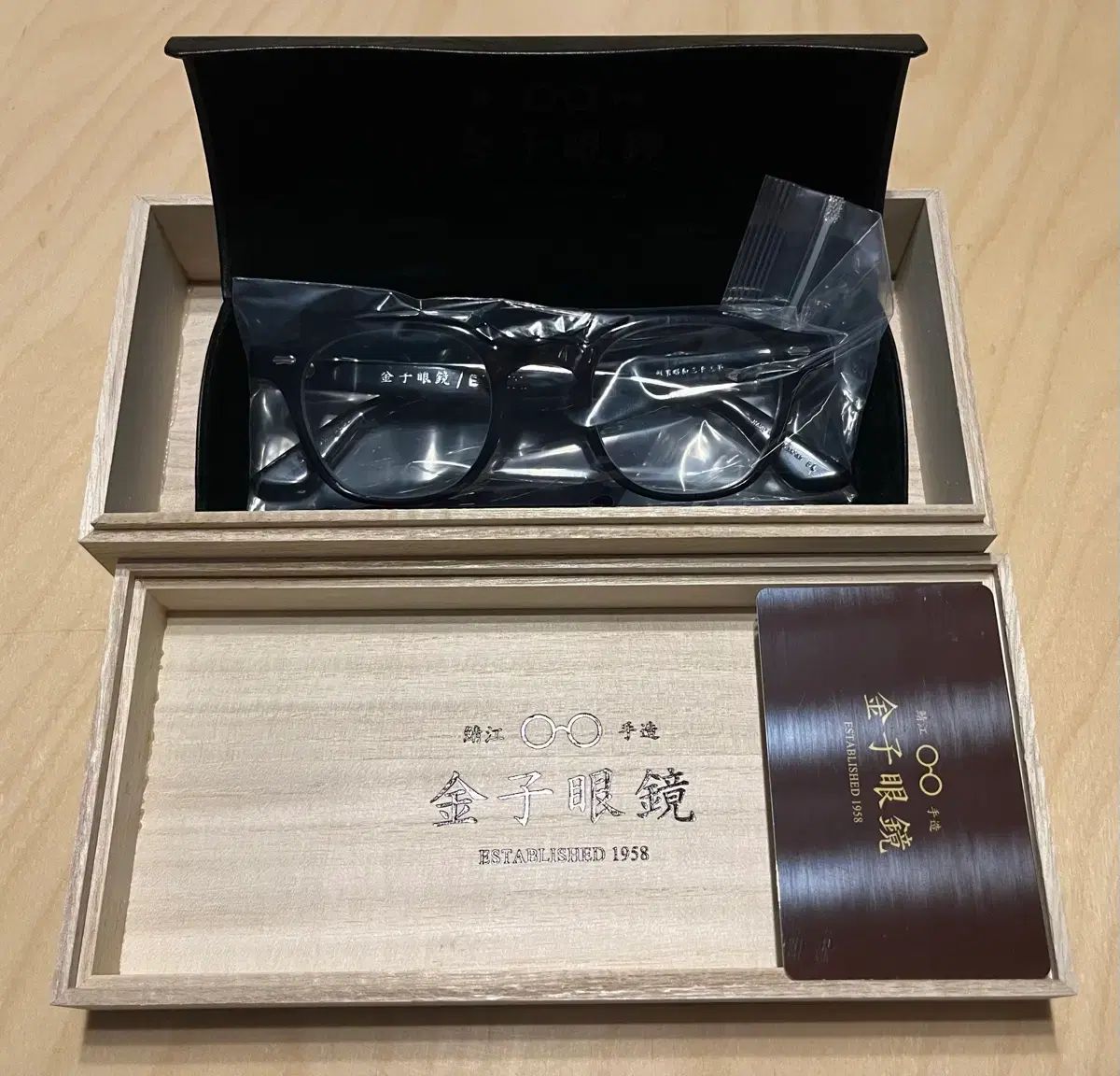 金子メガネ KC60N ブリンク コラボ 黒 ウェリントン