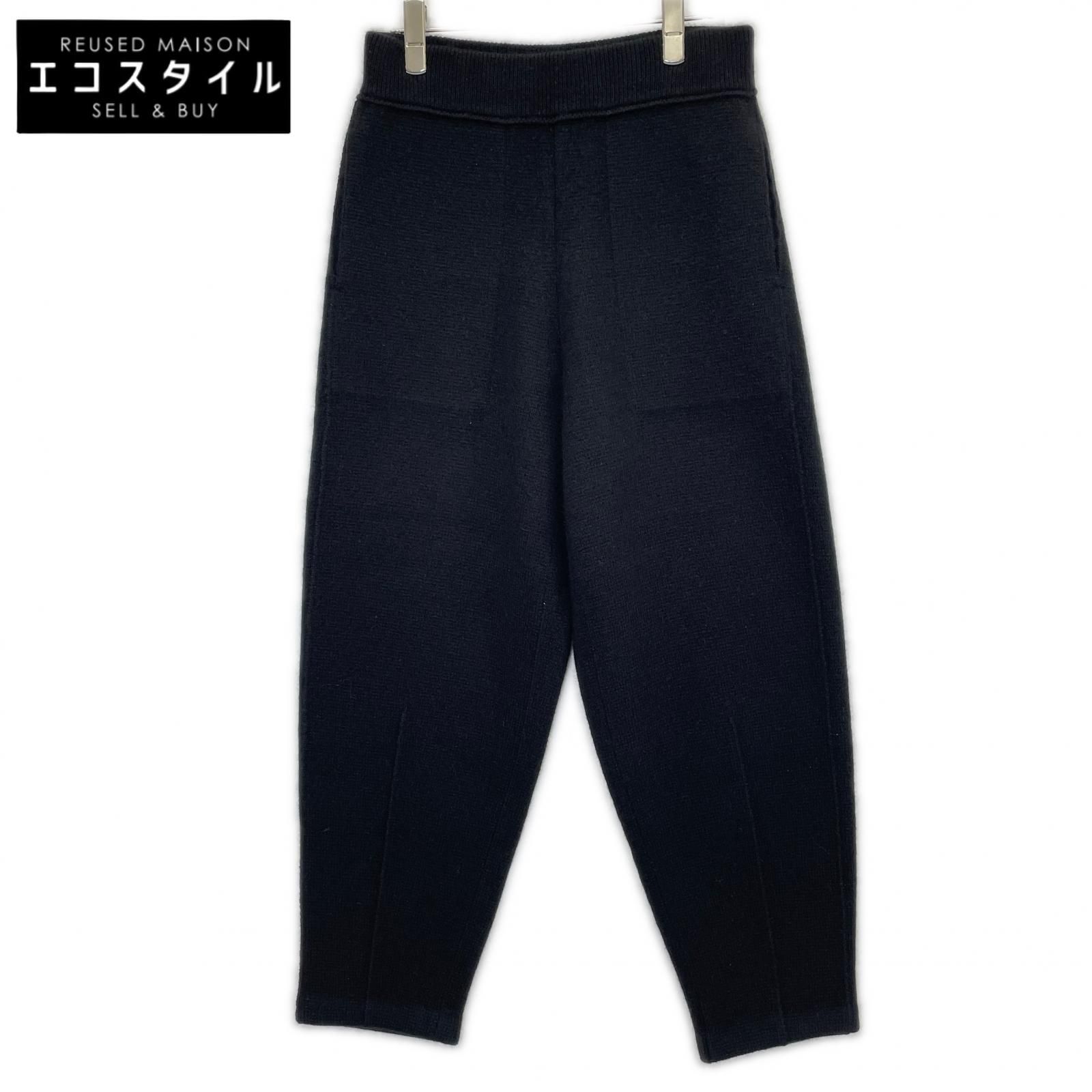 BLAMINK　ブラミンク　7914-106-0387 ブラック カシミヤ100 ニットパンツ　36 15,980円