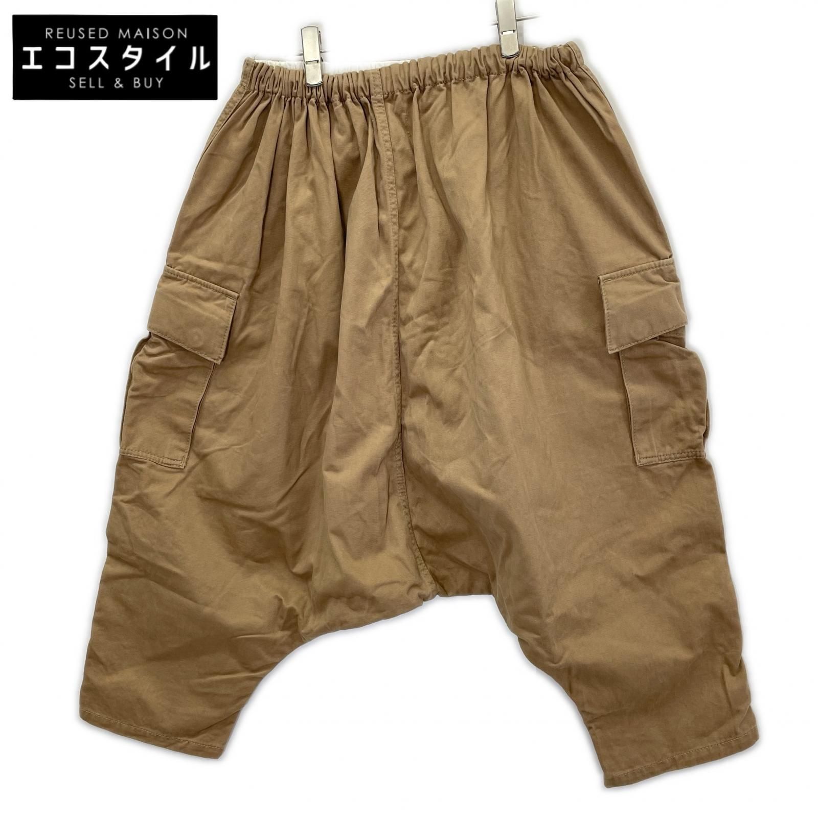 tricotCOMMEdesGARCONS　トリココムデギャルソン　TL-P023 ベージュ クロップド カーゴ サルエルパンツ　表記なし 16,418円