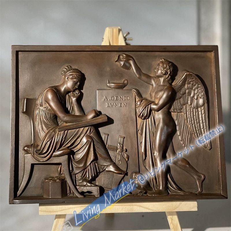 石像 彫刻 霊感の光 リビング玄関 博古架 茶台 装飾品 現代工芸品 美術品置物 CZW729P1084