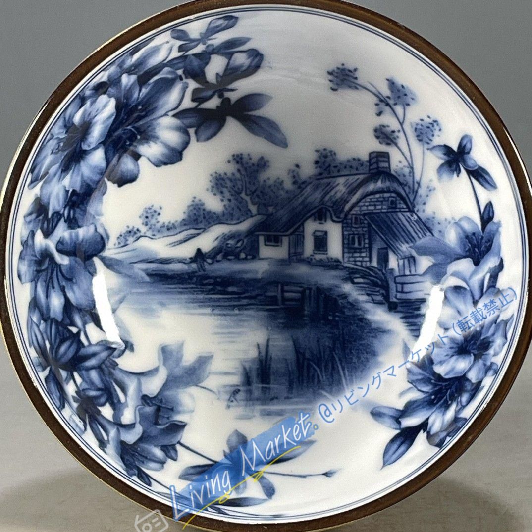 大清乾隆鯖山水花卉図紋碗  景徳鎮 陶磁器 装飾品 現代工芸品 美術品 置物 美術品・アンティーク・コレクション 大清乾隆鯖山水花卉図紋碗 景徳鎮