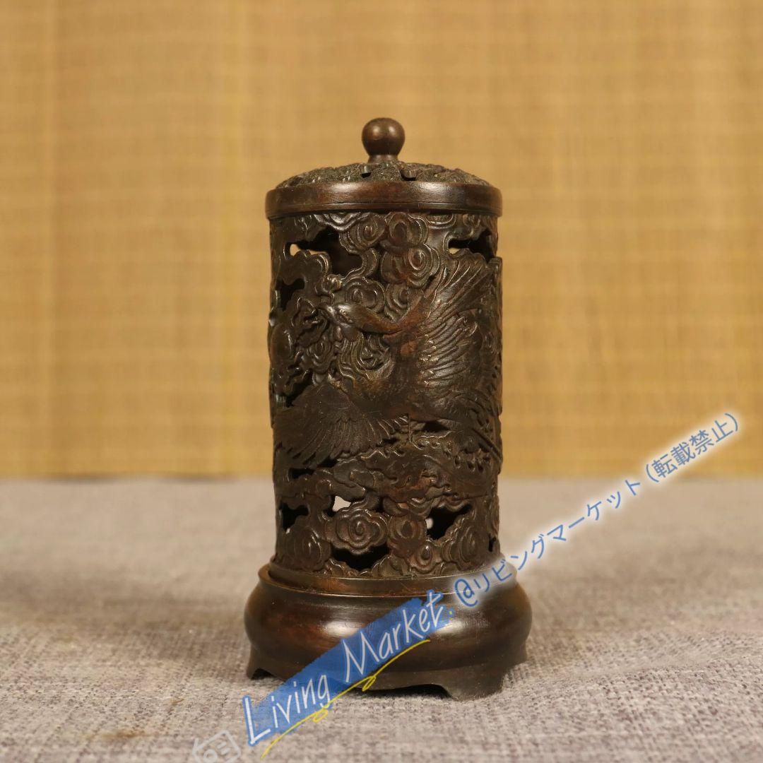 銅製 九龍筆箱 文房用具 茶道具 工芸品 美術品 置物 CZW728P213