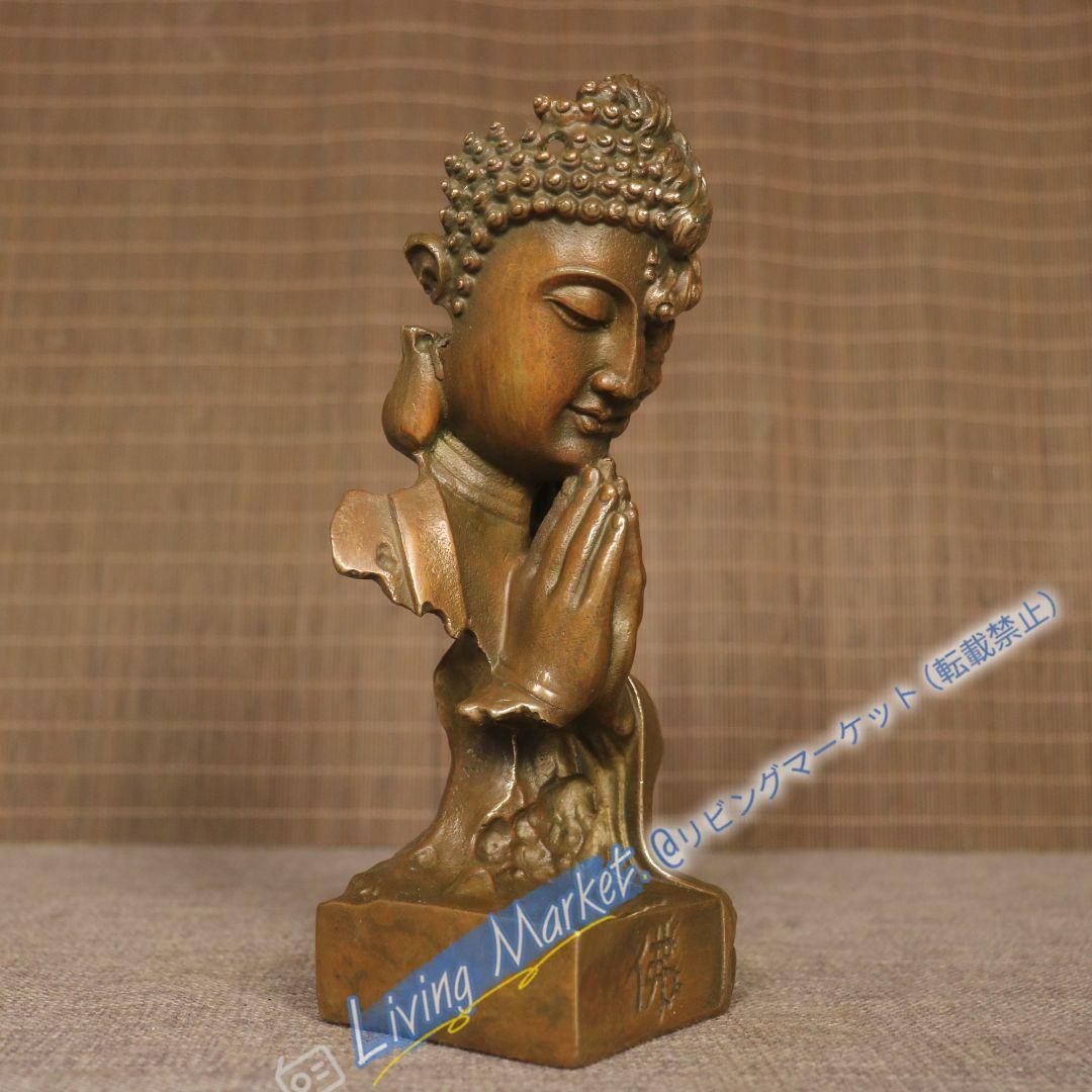 銅 細工 釈迦如来仏仏像 事務デスクトップ机 茶室 茶寵 置物 装飾品 工芸品 銅 細工 釈迦如来仏仏像 事務デスクトップ机 茶室 茶寵 置物 装飾品