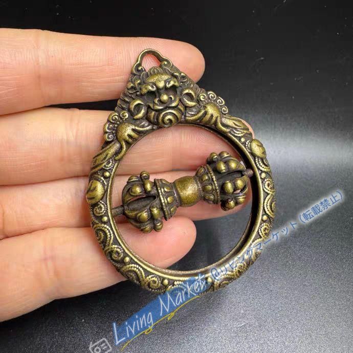 銅器 金剛杵 鎮宅 辟邪 開運 風水 招財 置物 工芸品 CZW728P457