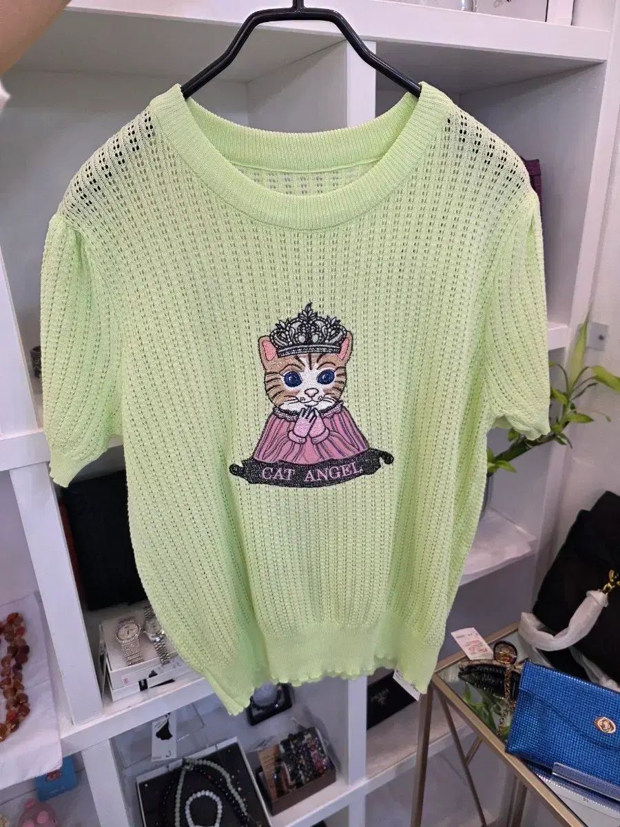 猫刺繍エンブロイダリーサマーニット 7,436円