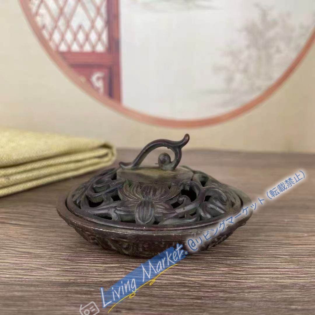 銅製 蓮の香炉 室内薫香炉 茶道香炉 装飾品 工芸品 置物 CZW728P301 6,027円